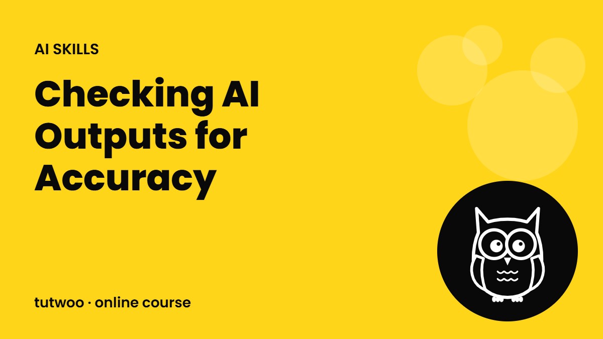 Checking AI Outputs for Accuracy