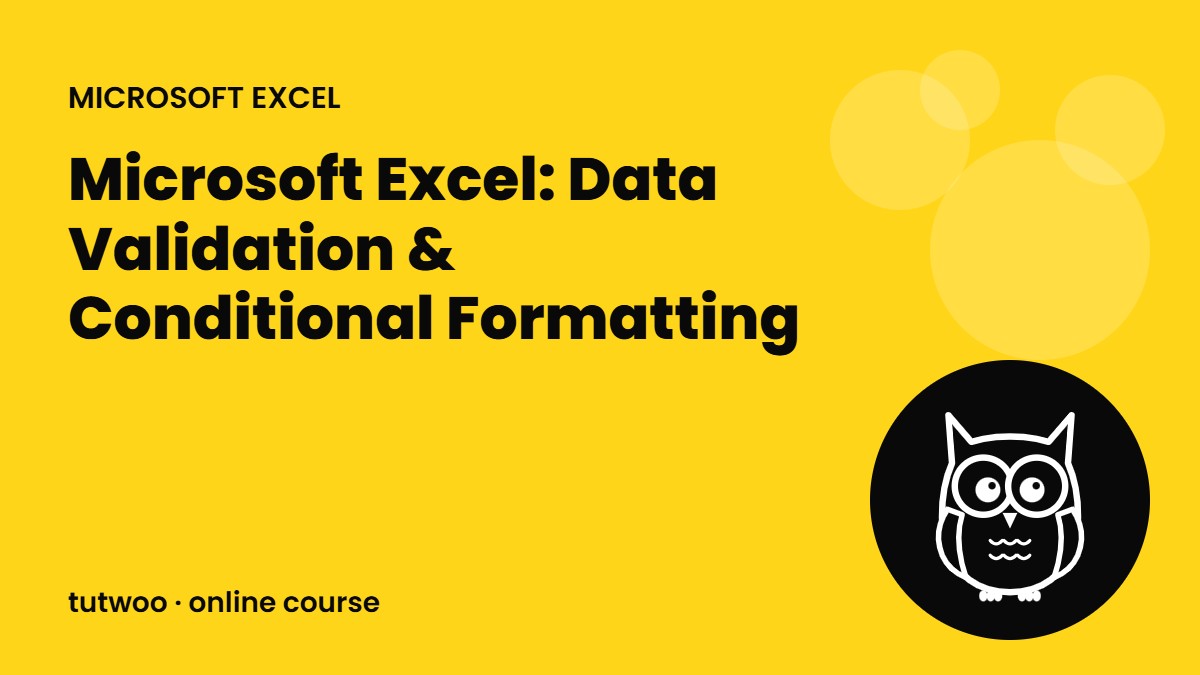 Microsoft Excel: Data Validation & Conditional Formatting