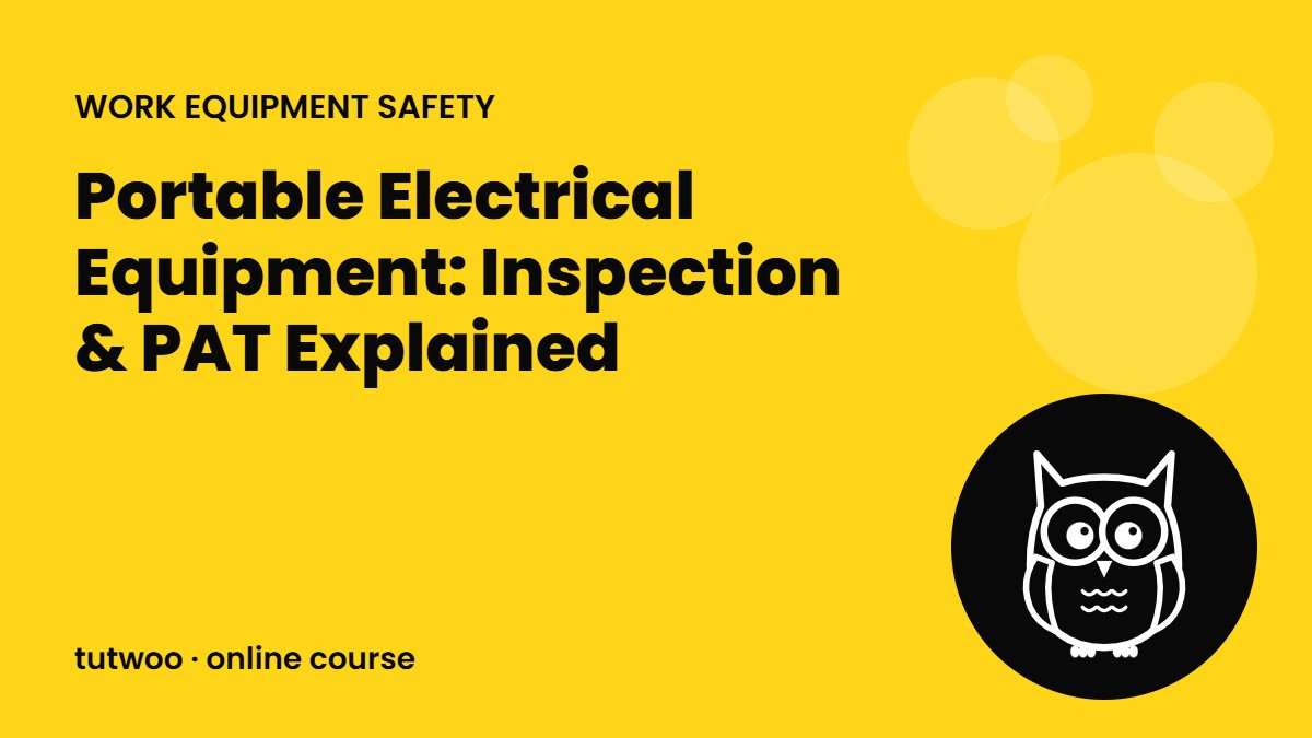 Portable Electrical Equipment: Inspection & PAT Explained