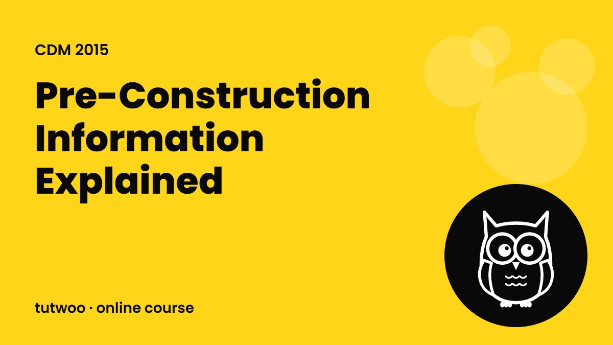 Pre-Construction Information Explained