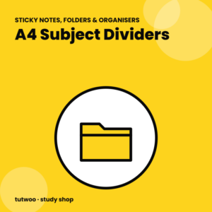 A4 Subject Dividers illustration