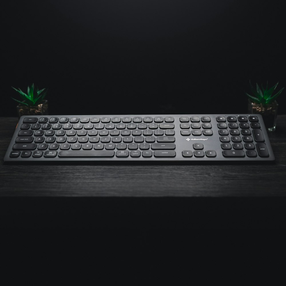Grey wireless computer keyboard