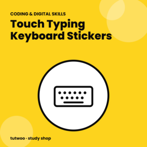 Touch Typing Keyboard Stickers illustration